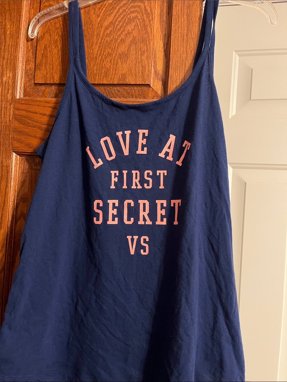 Victoria's Secret Navy Camisole with Pink Graphic